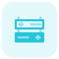 Hospital with arrow direction navigation layout sign board icon