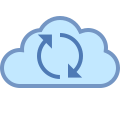 Sincronizzazione cloud icon