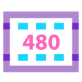 480p icon