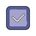 Ausgefüllte Checkbox icon