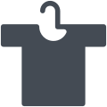 T-shirt em cabide icon