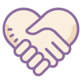 握手のハート icon