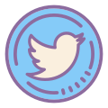 Twitter entouré icon