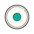 Cercle avec point icon