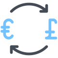 Euro-Pfund-Austausch icon