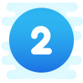 2 en círculo C icon