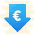 Euro de precio bajo icon