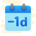 Minus 1 Day icon