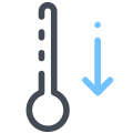 Termômetro para baixo icon