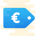 欧元的价格标签 icon