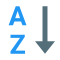 Clasificación por orden alfabético icon