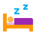 Schlafen im Bett icon