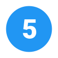 Circled 5 icon