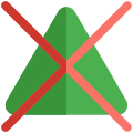 Do not bleach crossed triangle symbol layout icon