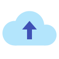 In die Cloud laden icon