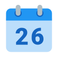 Calendrier 26 icon