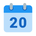 Calendrier 20 icon