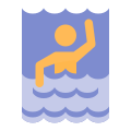 游泳后视图 icon