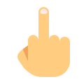 Obscene gesture icon