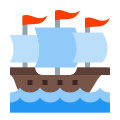 Großes Segelschiff icon