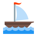 Kleines Segelschiff icon