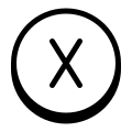 円X icon