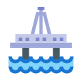 Piattaforma petrolifera off-shore icon