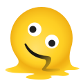 emoji con il viso che si scioglie icon