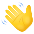 agitant la main emoji icon