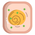 Noodle Open Toast With Green Peas icon