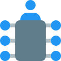 Company board member in a room icon