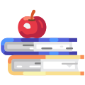Apple in top of book icon