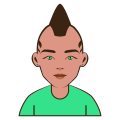 Cyberpunk Hairstyle Mohawk icon