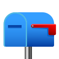 caixa de correio fechada com sinalizador abaixado icon