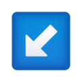 Down Left Arrow icon