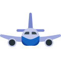 Flugzeug von vorn icon