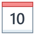 Kalender 10 icon