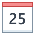 Calendario 25 icon