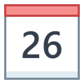 Calendrier 26 icon