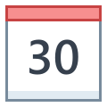 Calendário 30 icon