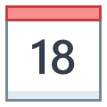 Calendário 18 icon