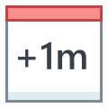 Плюс 1 месяц icon