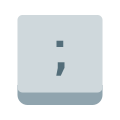 分号键 icon