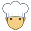 Cocinero de sexo masculino icon