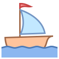 Barco à vela pequeno icon