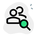 Search a particular user from the group magnifying glass icon