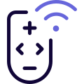 Wireless remote control for IoT device automation purpose icon