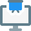 Computer program for office presentation prepration layout icon