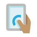 Touchscreen-Smartphone icon