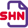 SHN file format used for compressing audio data icon